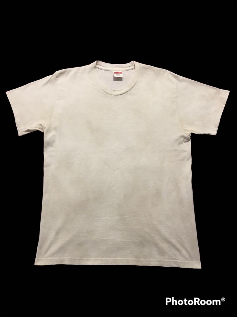 Supreme plain white tee discount