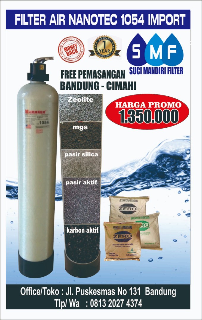 Tabung filter air 1054 nanotec, Perabotan Rumah di Carousell