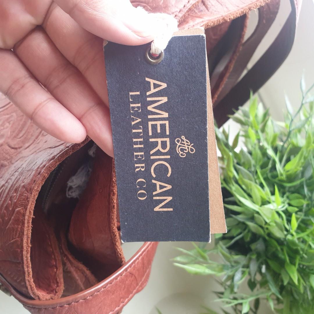 Tooled leather bag AMERICAN LEATHER CO., Women's Fashion, Bags