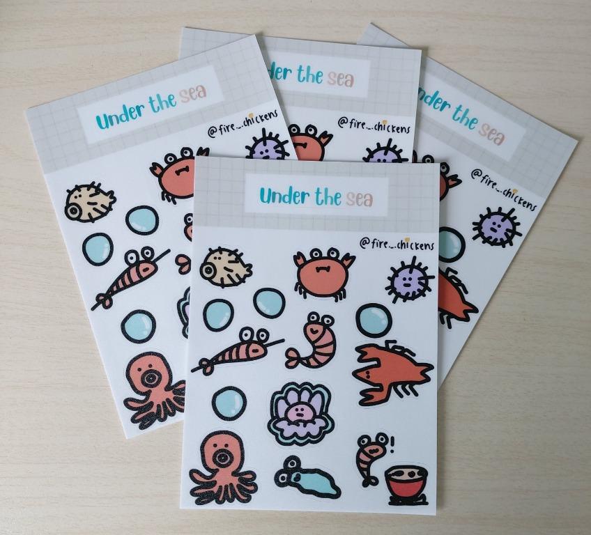 Under the Sea Stickers, Hobbies & Toys, Stationery & Craft, Craft ...