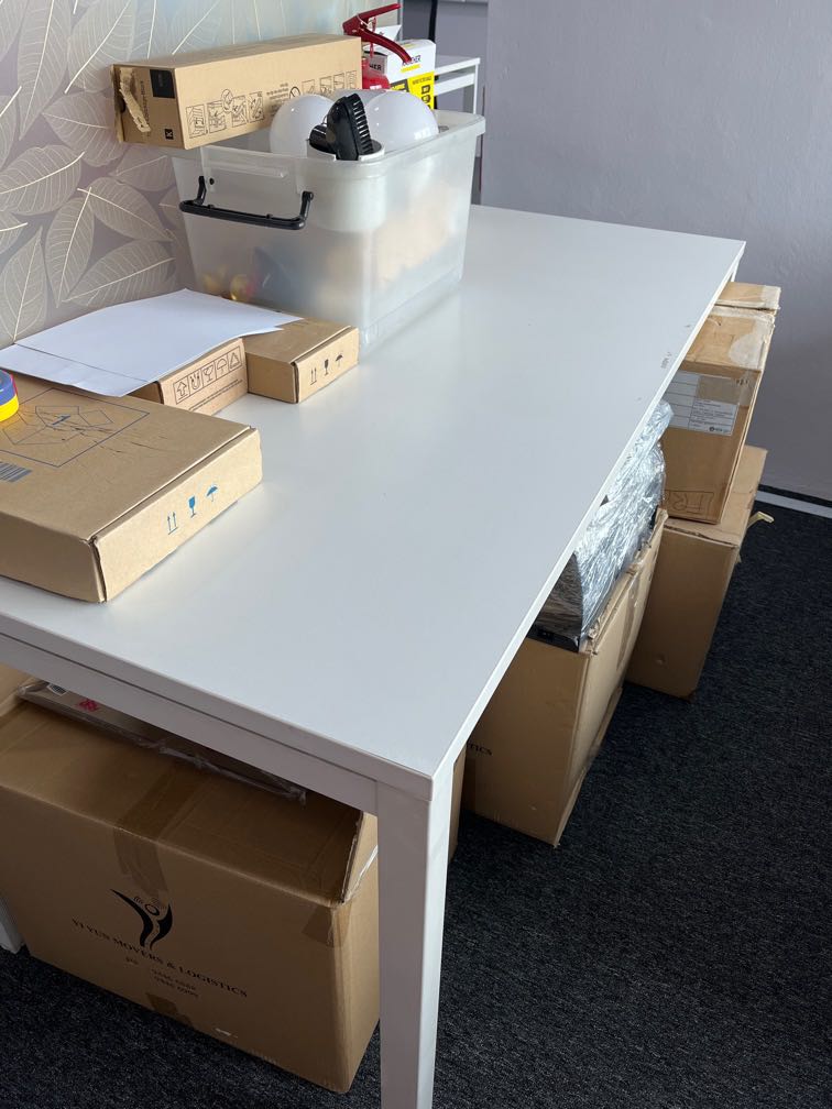 Used desk, Furniture & Home Living, Furniture, Tables & Sets on Carousell