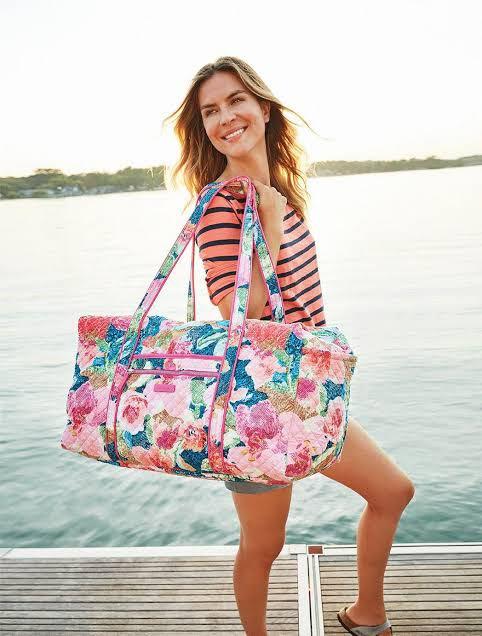 Vera bradley top extra large duffle