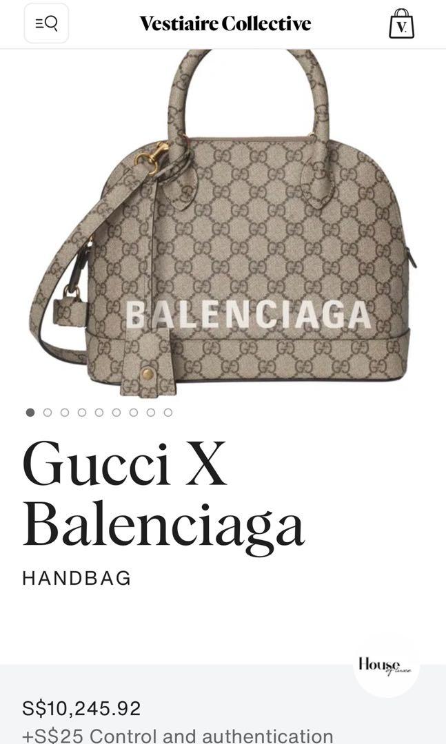 Gucci x Balenciaga The Hacker Project Ville Small bag 2WAY 681699 520981  UQOA