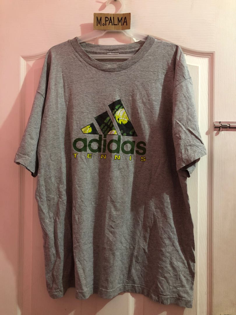 Vintage Adidas tennis shirt xL 24x30.5, Men's Fashion, Tops & Sets