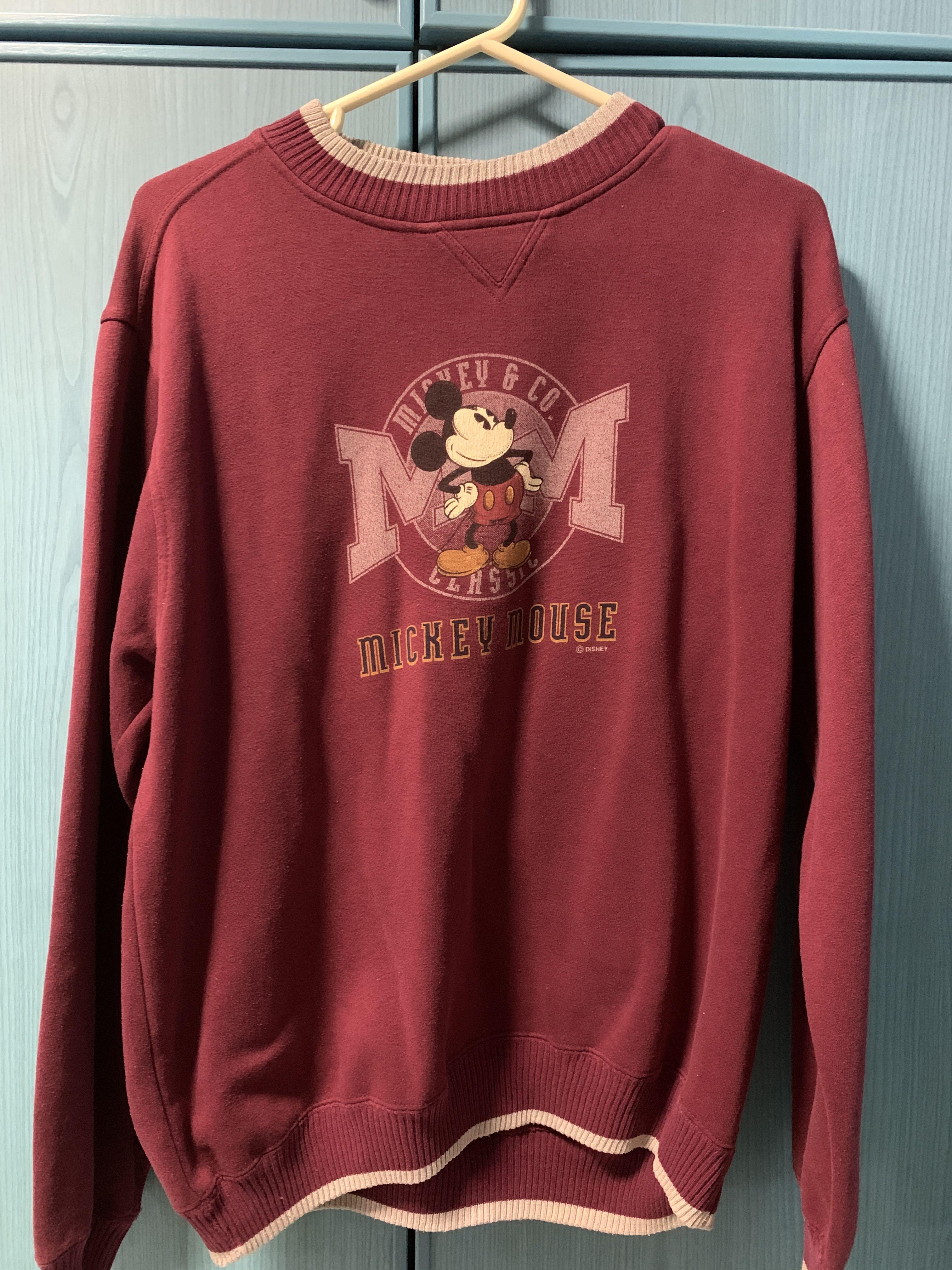 Vintage Mickey Mouse Sweater Men s Fashion Coats Jackets and