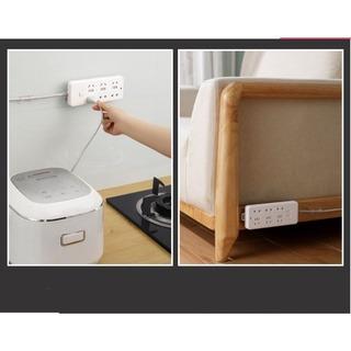 Wall Mounted Extension Socket Plug Holder Cable Management Rotatable ...