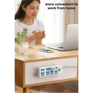 Wall Mounted Extension Socket Plug Holder Cable Management Rotatable ...