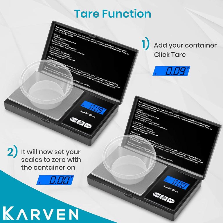 Coffee Gold Bullion Herbs Karven AccurCore 2 Digital 0.01g x 100g Pocket Kitchen Cooking Weighing Scales For Food Batteries Included Jewellery Portable Mini Electronic Scale 