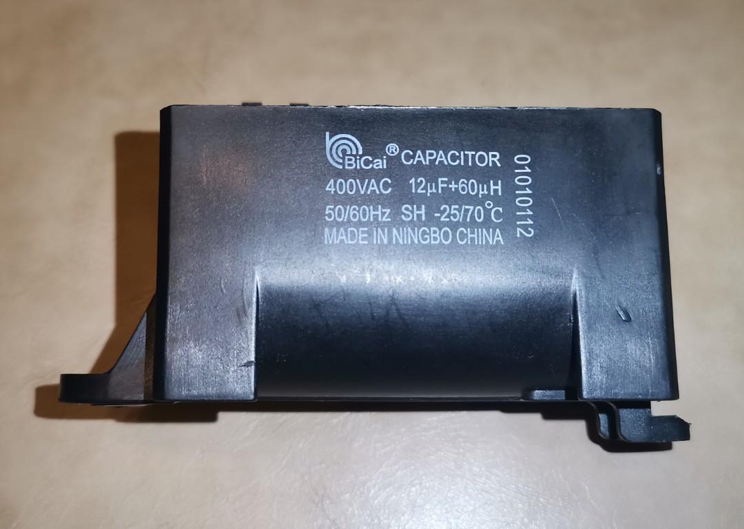 Washing machine dryer capacitor 12 uf, TV & Home Appliances, Washing