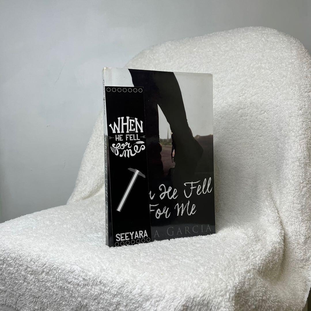 When He Fell For Me by Seeyara (Category: Storybooks) located in Quezon City. Submitted by andydeleon (Listing ID 1169707393, Image 2). Description: ✿ in good condition ✿ has minimal highlights ✿ with plastic cover ✿ signed by author ✿ complete with bookmarks, pictures, and other freebies ✿ has owner’s name as dedication ♥ kindly send us a message for inquiries or questions ♥ measurements indicated are taken with the item laid flat ♥ please allow
