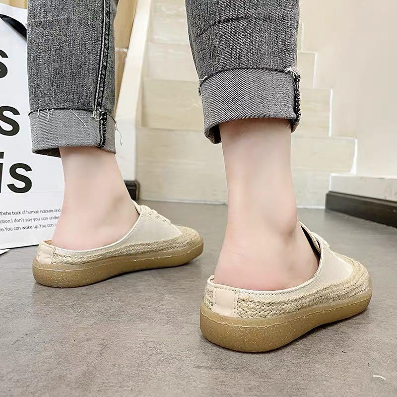 White Espadrille Mules Sneakers