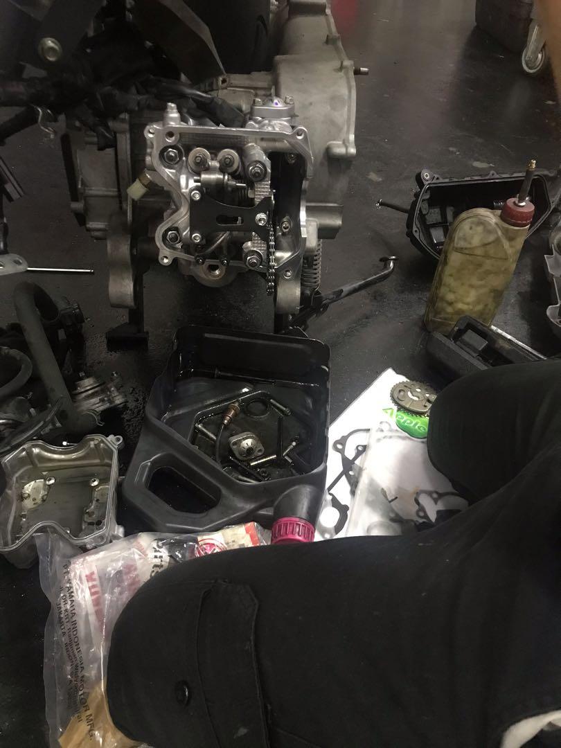 Yamaha Aerox change cam bearing, Motorcycles, Motorcycle Accessories on