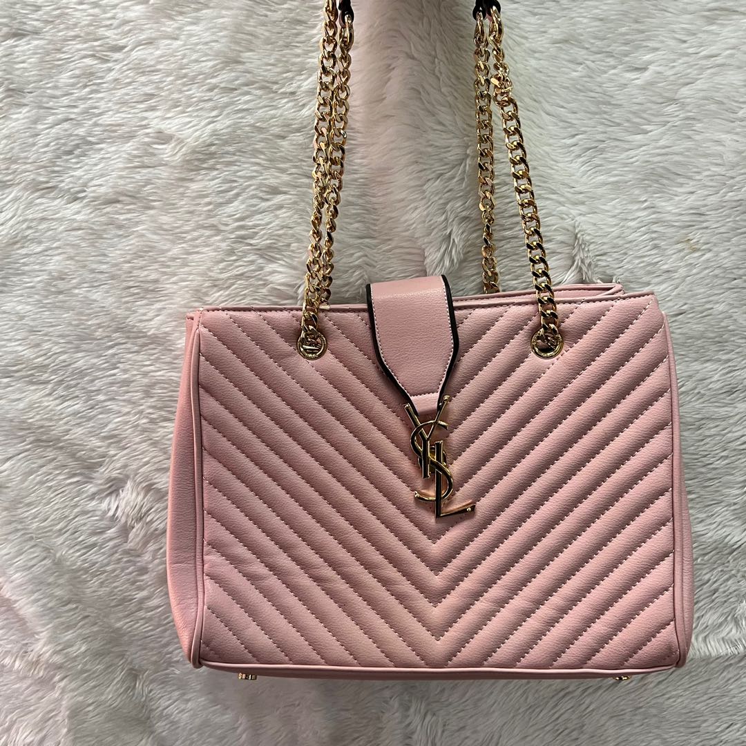 Light pink ysl clutch clearance