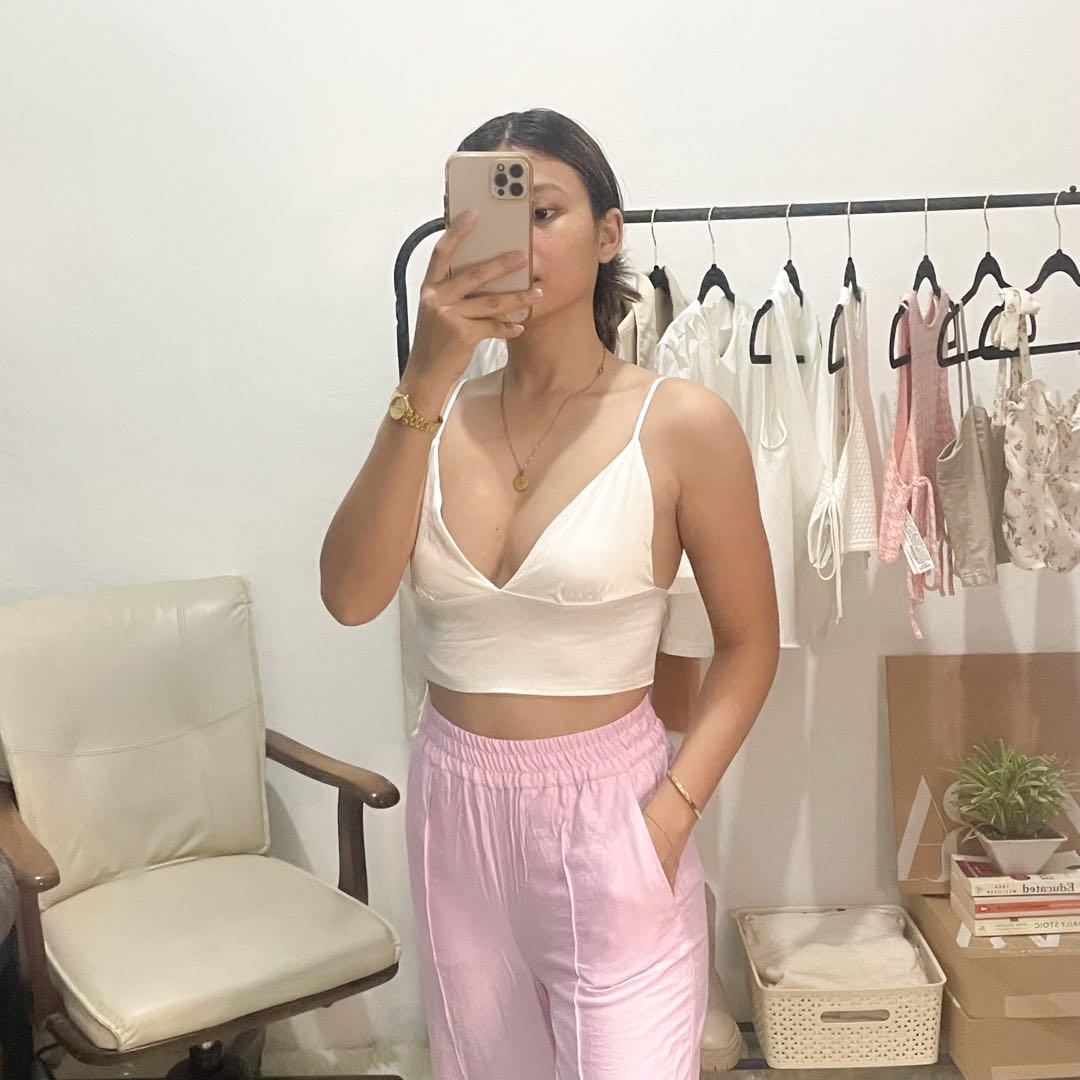 Zara satin bralette cheap