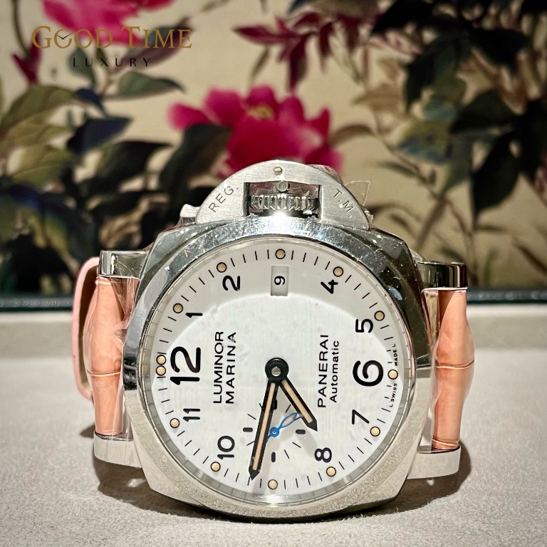 2020 Panerai PAM1523 Luminor Marina 3 Day Automatic P.9010 42mm White Dial
