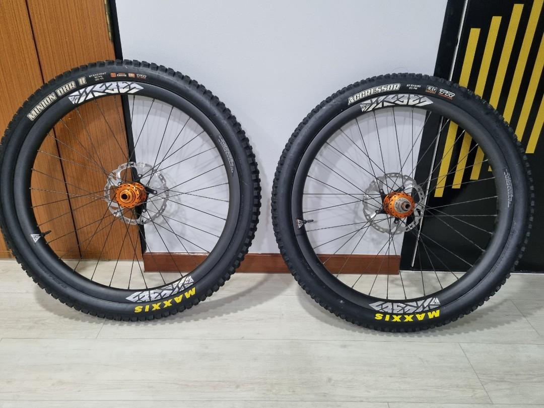 27.5 Boost Wheelset Light Bicycle LB Carbon Rim Onyx