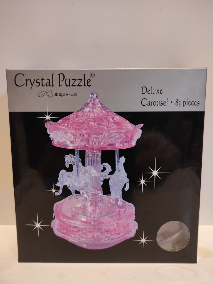 3D Crystal Puzzle Deluxe Carousel, 興趣及遊戲, 玩具 & 遊戲類 - Carousell
