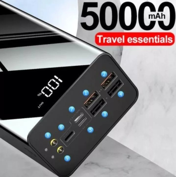 50000 mah Power Bank Portable Battery Charger Powerbank, Mobile Phones ...