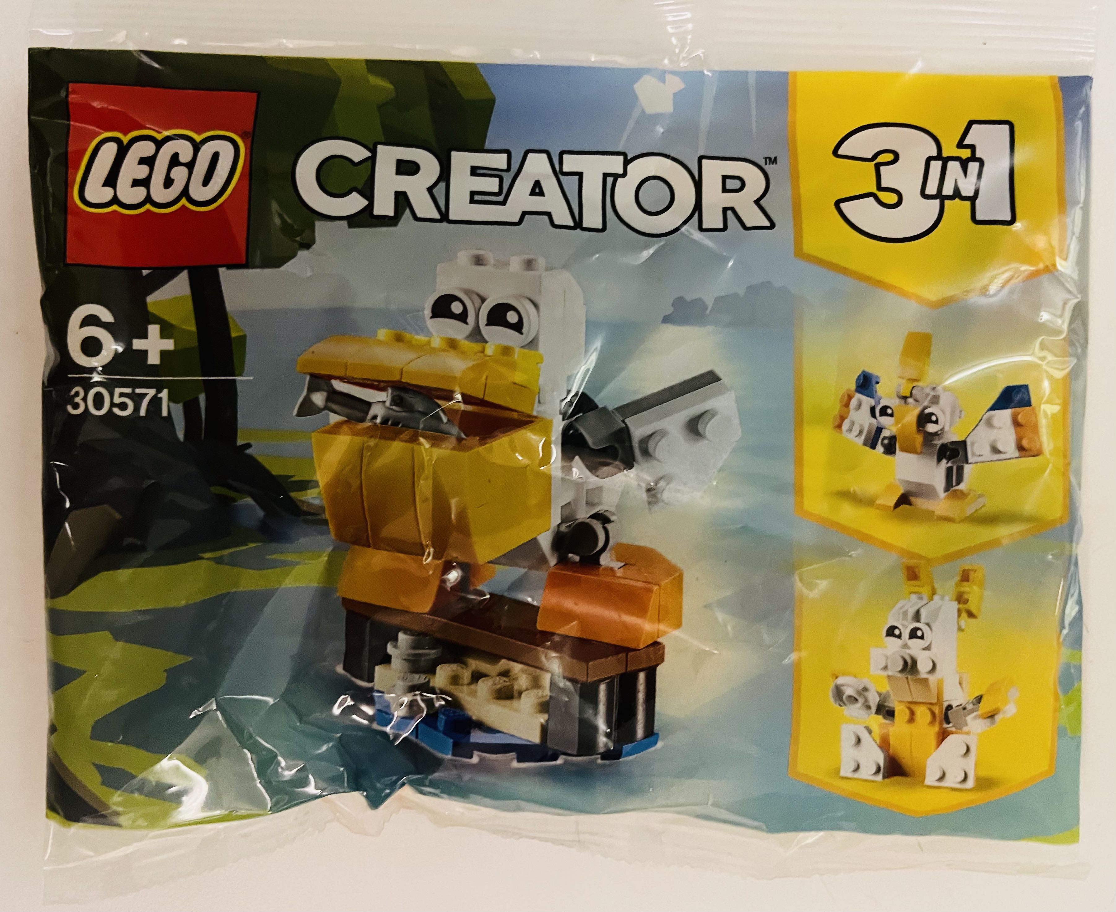 平讓全新未開封Lego 30571 Creator Pelican Set 積木玩具Building Block Toy Polybag, 預購-  Carousell