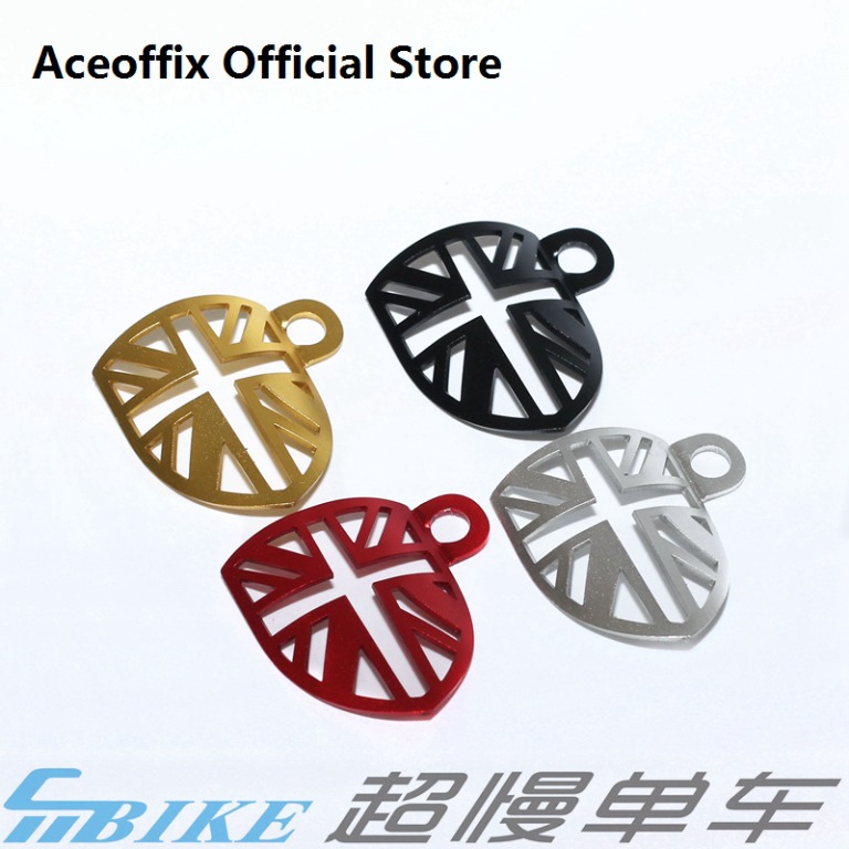 Aceoffix bike fender disc fender brake cable protector union jack for