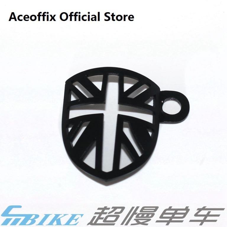 Aceoffix bike fender disc fender brake cable protector union jack for