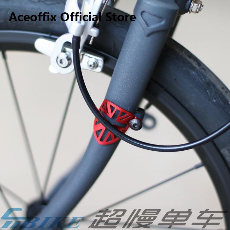 Aceoffix bike fender disc fender brake cable protector union jack for