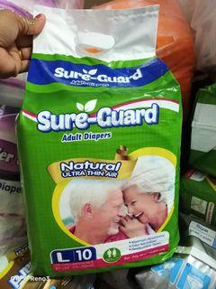 ADULT DIAPERS (sure-guard) SML available