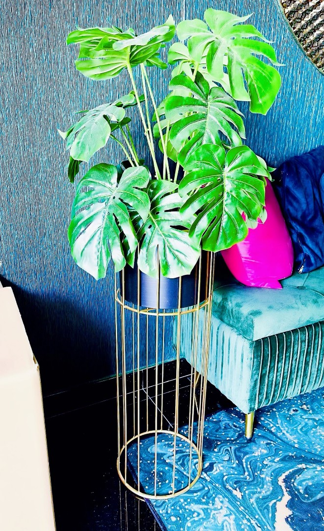 Artificial plant and stand, Furniture & Home Living, Home Decor