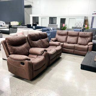 Ascot Leather 1 or 2 or 3 Seater Sofa SAME DAY DELIVERY