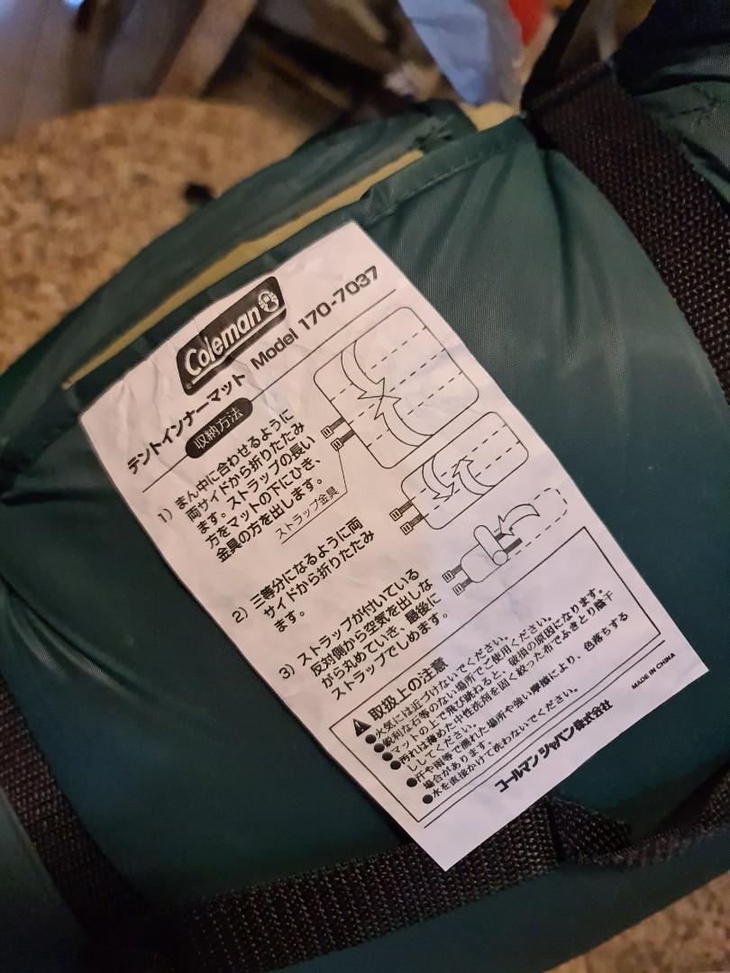 Authentic Coleman Tent inner mat, Sports Equipment, Hiking & Camping on