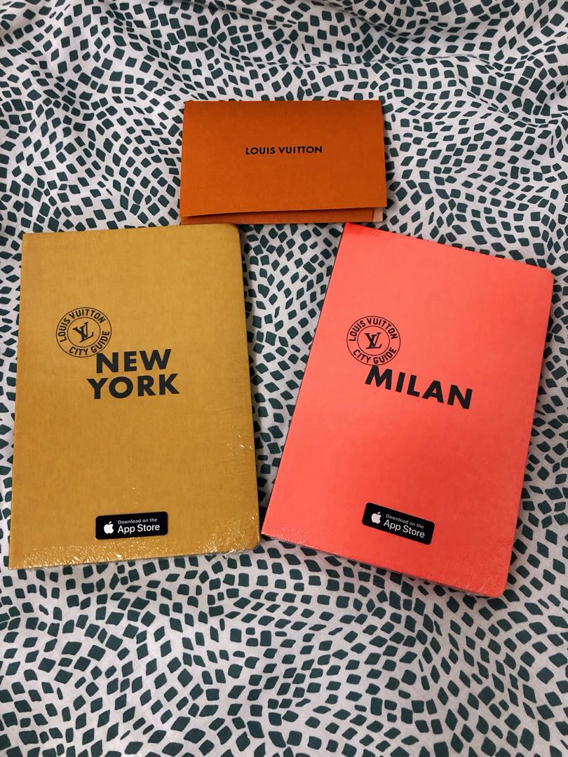 Authentic sealed Louis Vuitton City Guide, Milan and New York, English
