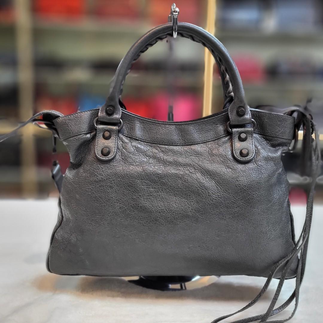 Balenciaga classic town bag anthracite with outside pocket discount