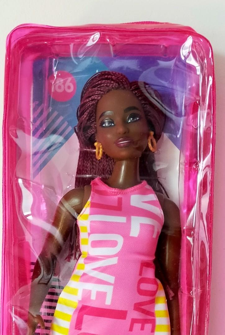 Barbie Fashionistas Doll 186 Curvy Love Dress Crimson Braids To Ph