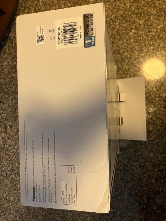 Black and Decker steam mop, TV & Home Appliances, Washing Machines and