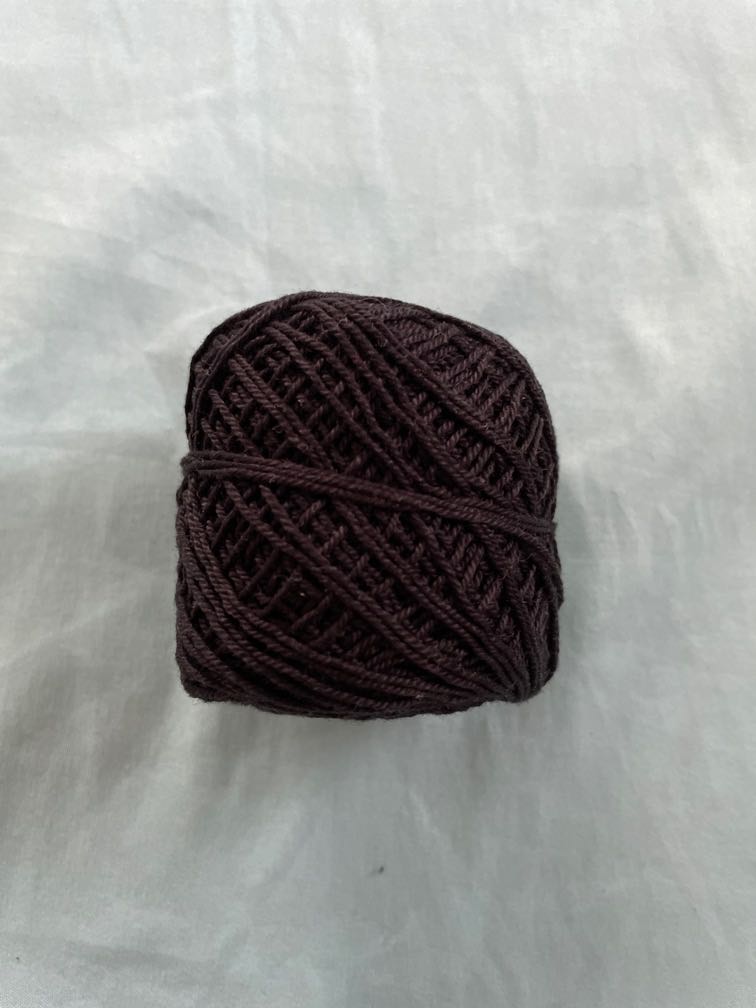 Black crochet Yarn, Hobbies & Toys, Stationary & Craft, Handmade Craft