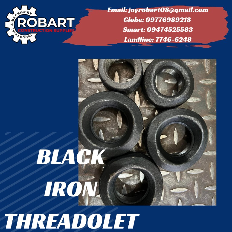 BLACK IRON THREADOLET, Commercial & Industrial, Construction & Building