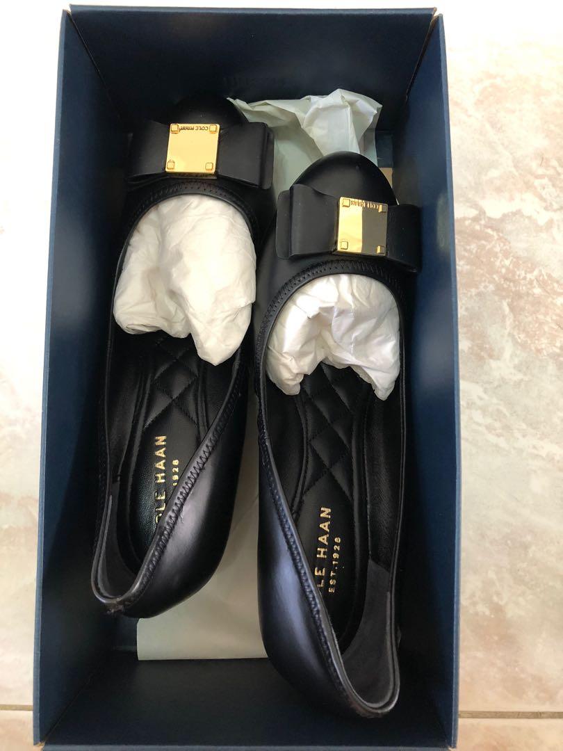 cole haan tali soft bow wedge