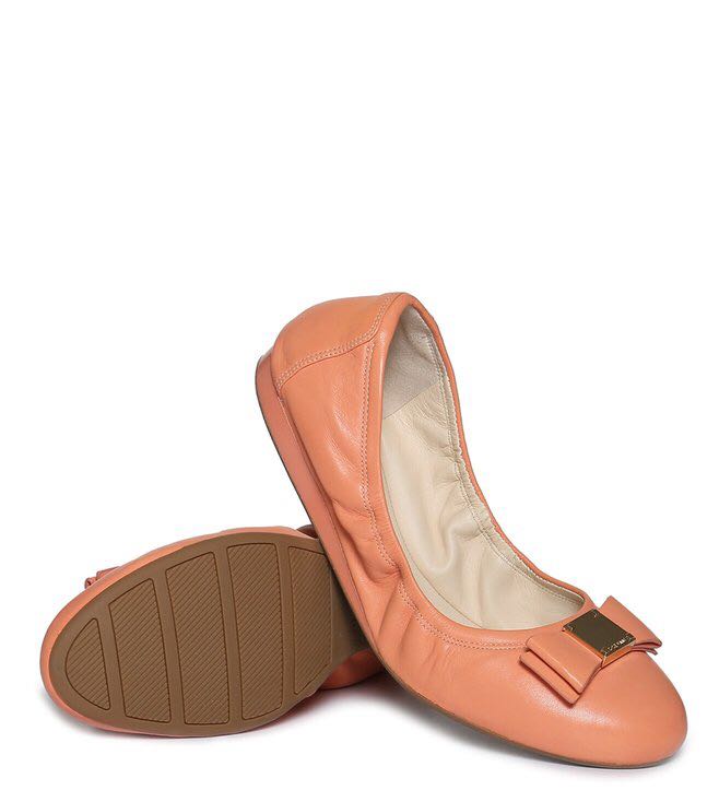 BNIB cole haan tali bow flats British tan Limited Ed 6B Women s
