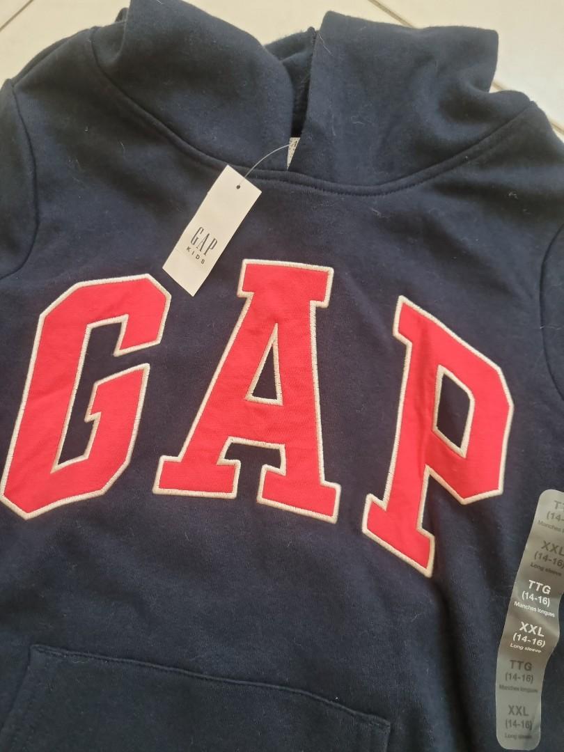 Navy blue and red gap hoodie hotsell
