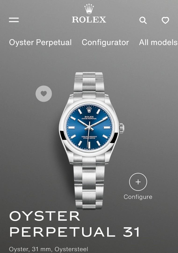BRAND NEW OYSTER PERPETUAL 31 BIGHT BLUE M277200, Luxury,