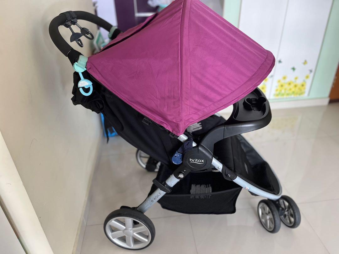 Britax b agile shop stroller tray