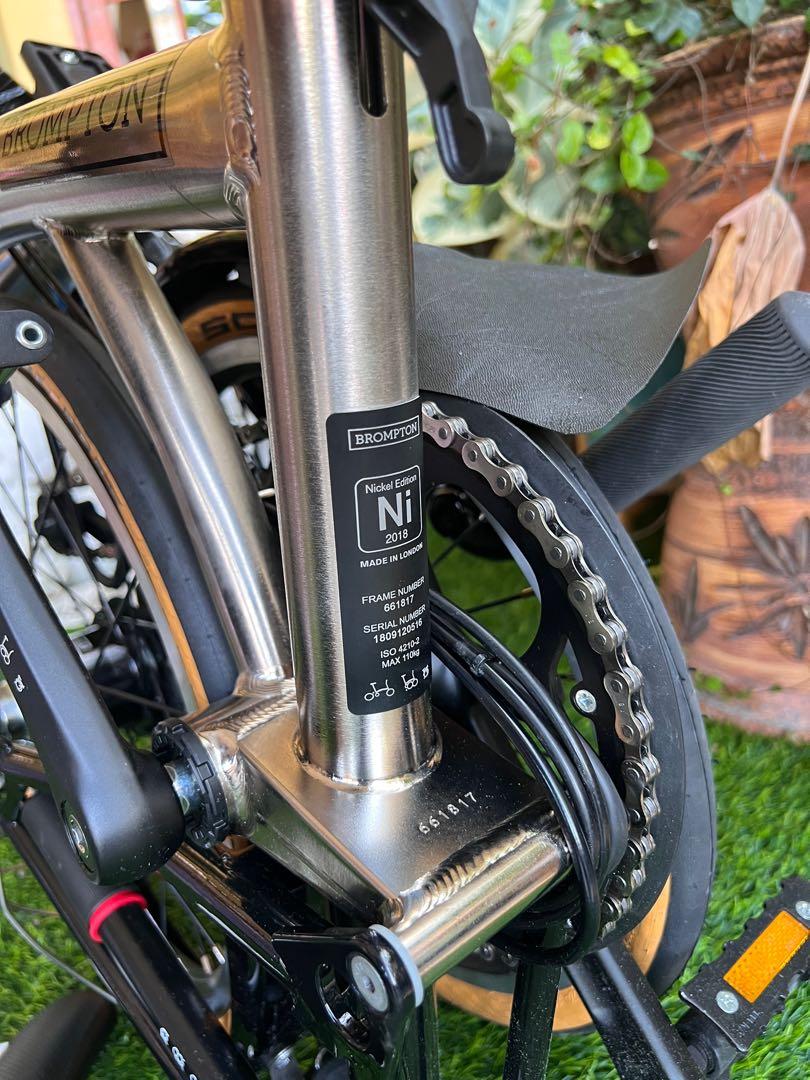 Brompton Nickel Edition M6L with dynamo light 2018 Unused Collector s item