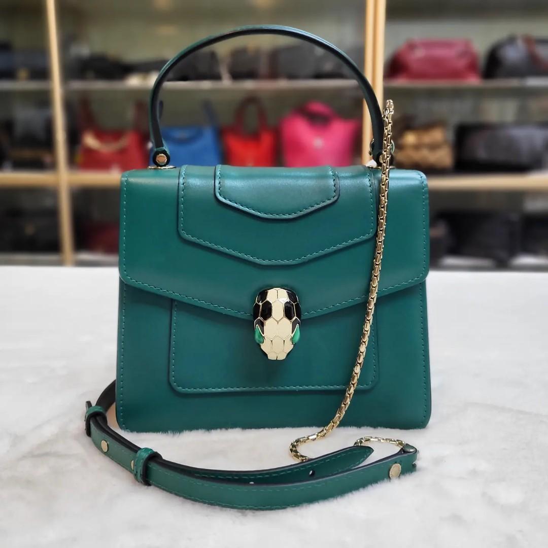 Bvlgari serpenti forever hot sale top handle bag