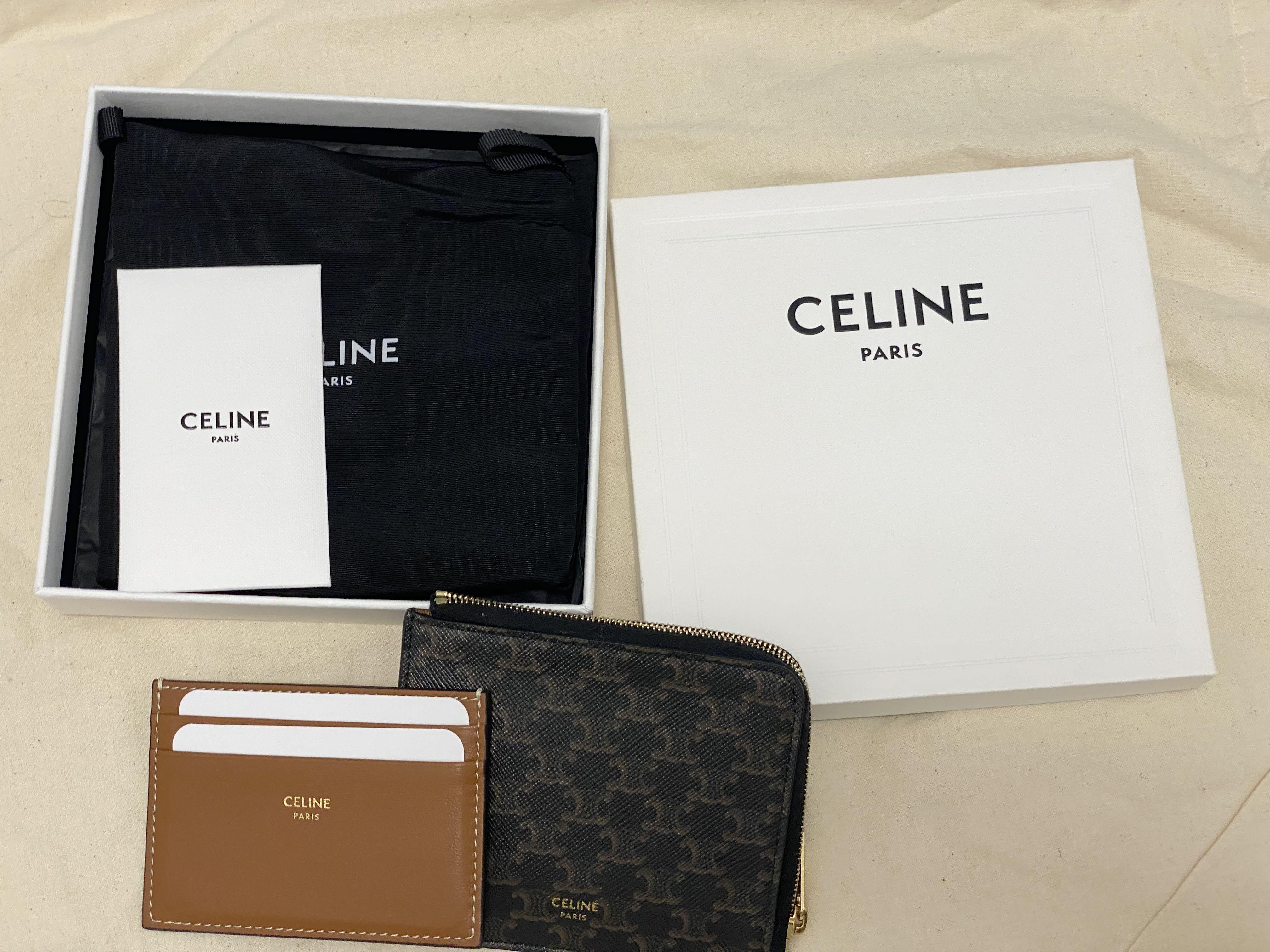 Celine Zipped Purse with Removable Card Holder