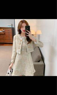 Chanel feel dress set