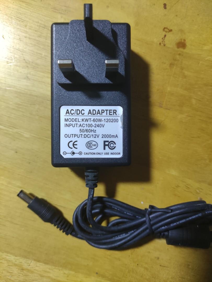 New charger power adapter power supply 12V2A, Computers & Tech, Parts &  Accessories, Chargers on Carousell