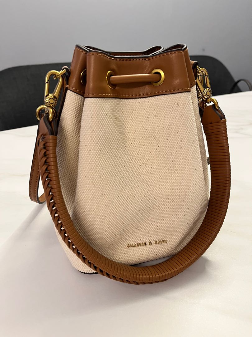 Charles and keith discount drawstring bucket bag