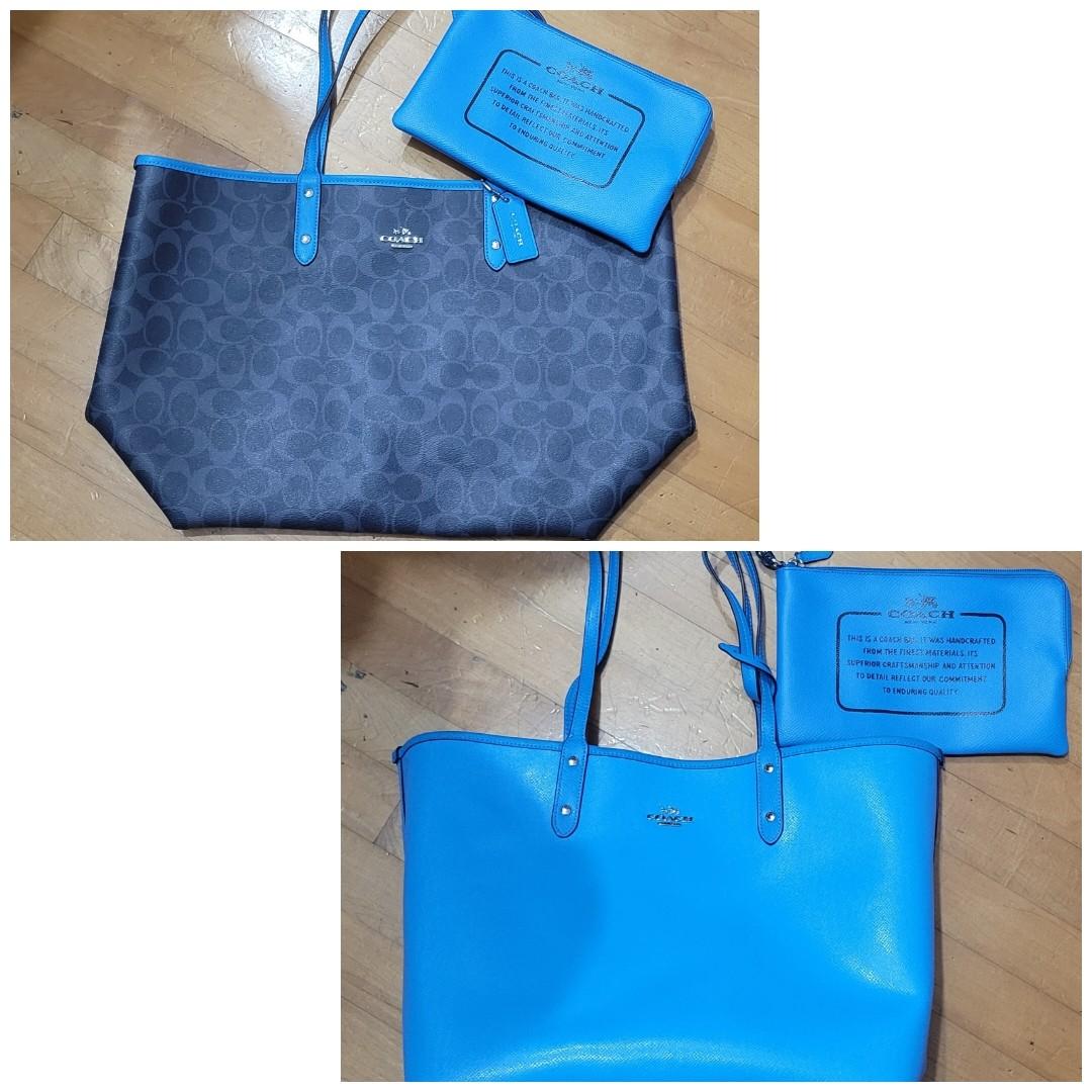 Coach 雙面單膊手袋媽媽袋返工, 女裝, 手袋及銀包, 單肩包- Carousell