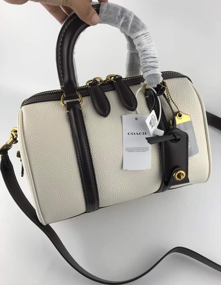 Coach Ruby Satchel Black and White, Women's Fashion, Bags & Wallets,  Cross-body Bags on Carousell