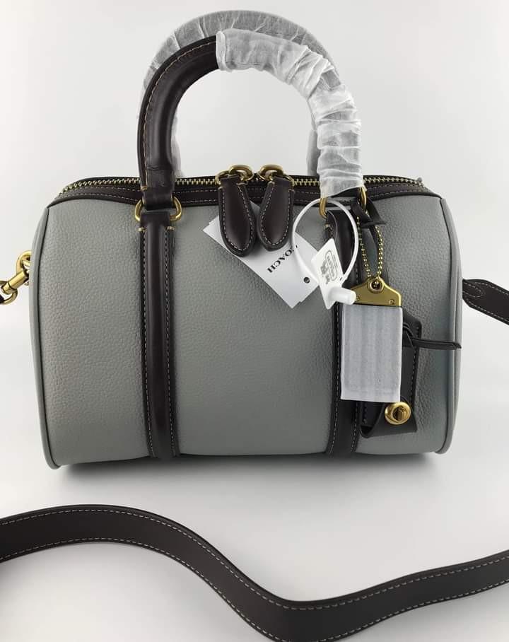 Coach Ruby Satchel Grey and Black, Women's Fashion, Bags & Wallets,  Cross-body Bags on Carousell